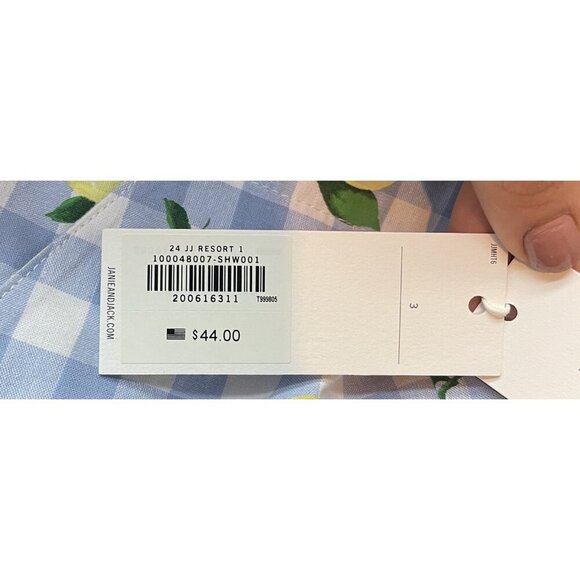 Janie And Jack Girls Flare Pants 3 Months NWT Lemon Gingham Plaid Spring Summer - Picture 10 of 11